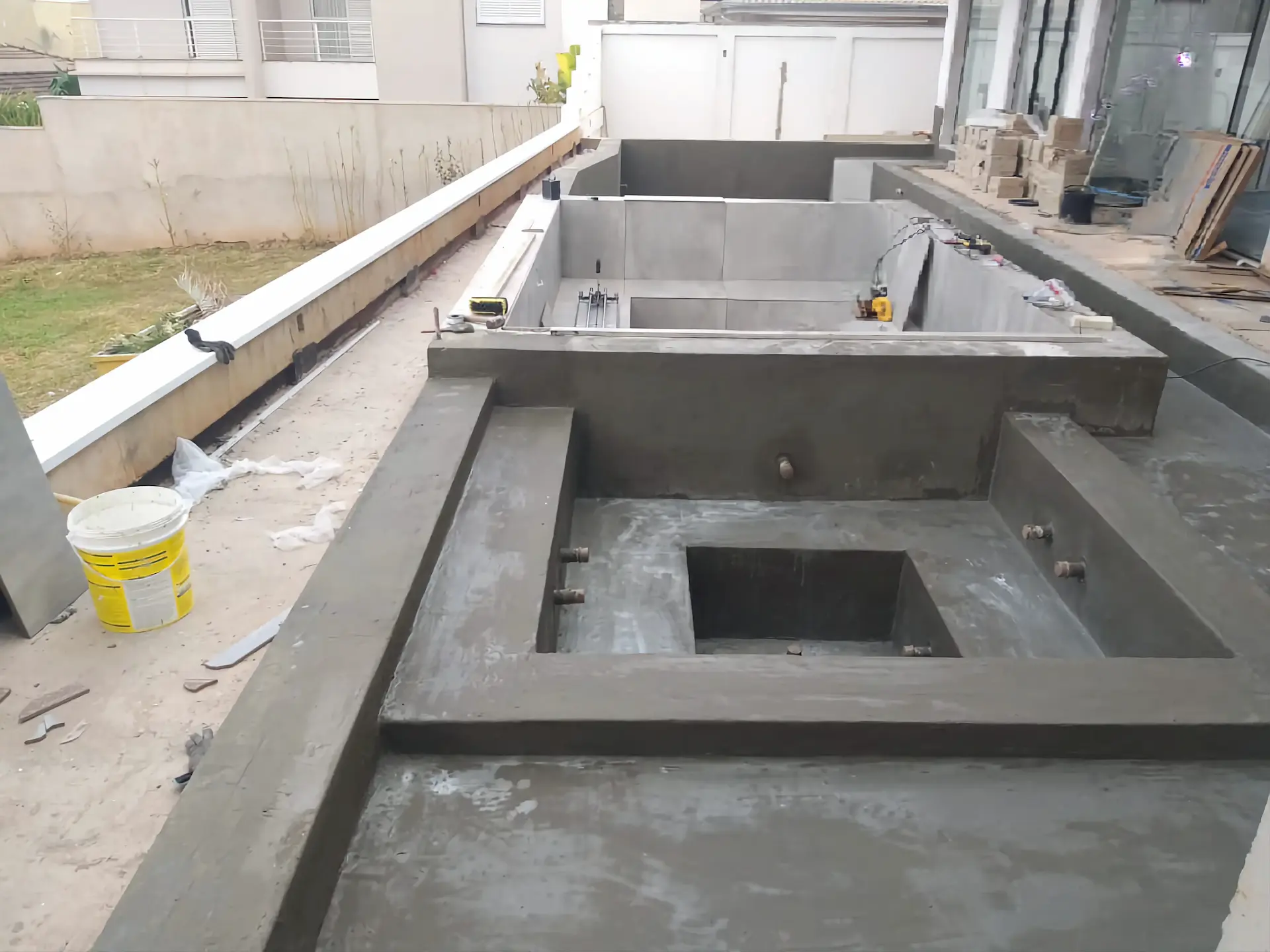 Impermeabilização da piscinaCondomínio Residencial Thermas Park — Olímpia
